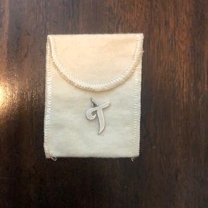 James Avery Script Initial T Charm